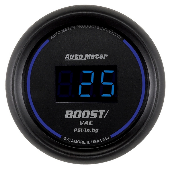 2-1/16" BOOST/VACUUM, 30 IN HG/30 PSI, COBALT DIGITAL